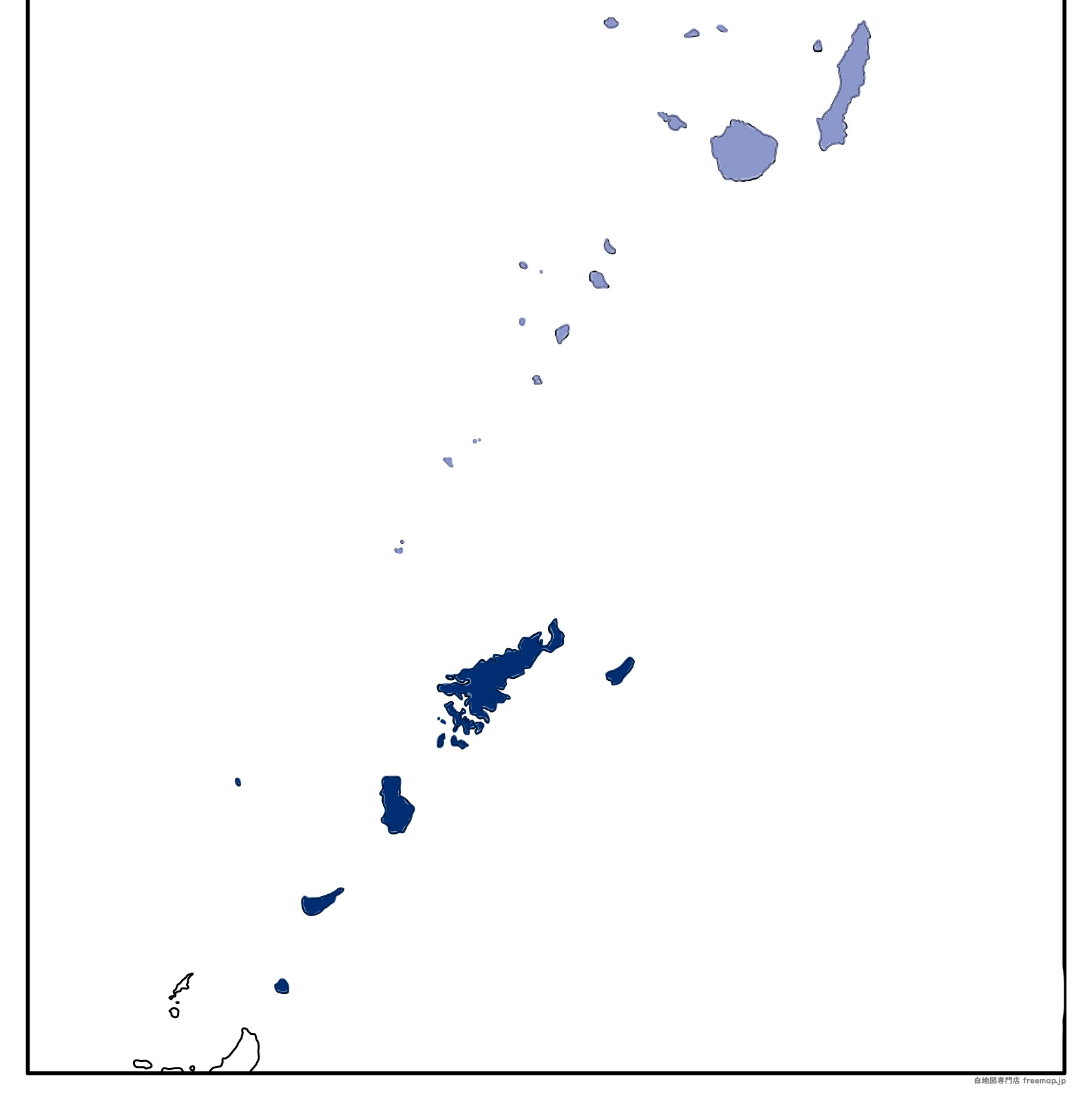 7月に震度１以上の揺れを観測した鹿児島県の離島の階級区分図